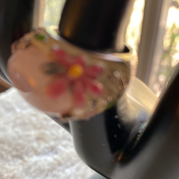 Flower Power in Pink! Made in Canada Size 6 EUC by ? David Segal Rose guartz - Picture 2 of 10